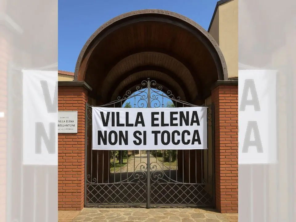 Stefanaconi, la comunità contro il cambio di denominazione per Villa Elena: sui social spunta uno striscione fatto con l’Ai