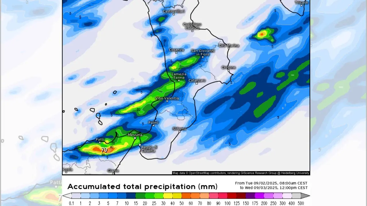 Meteo Vibonese, notte sotto pioggia e temporali lungo la costa. Ma il maltempo durerà poco