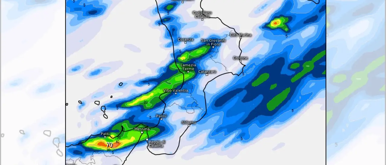 Meteo Vibonese, notte sotto pioggia e temporali lungo la costa. Ma il maltempo durerà poco