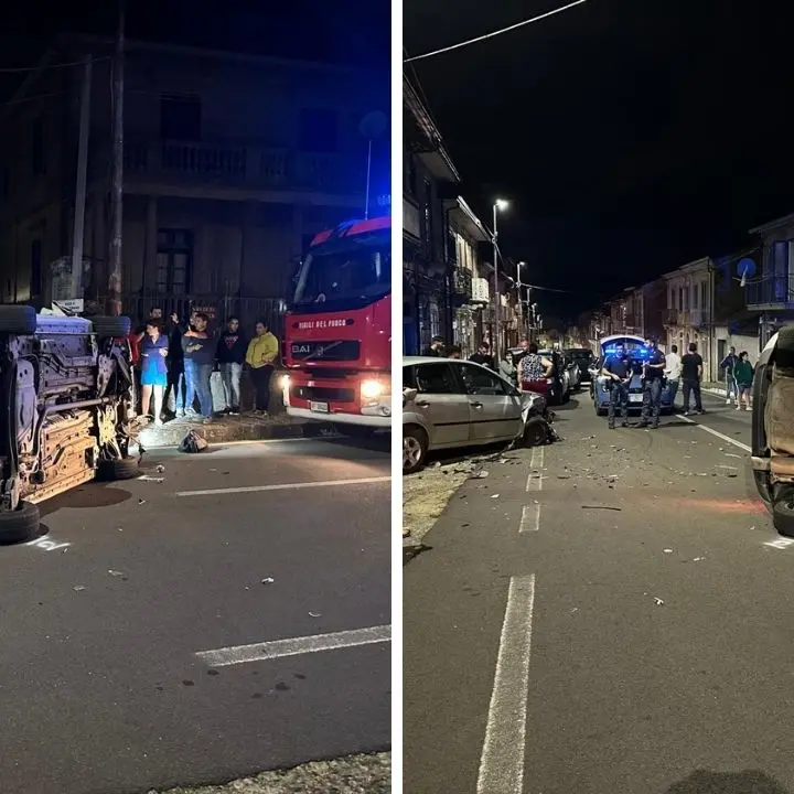 Incidente a Simbario, carambola da brividi ma il giovane coinvolto se la cava senza ferite gravi