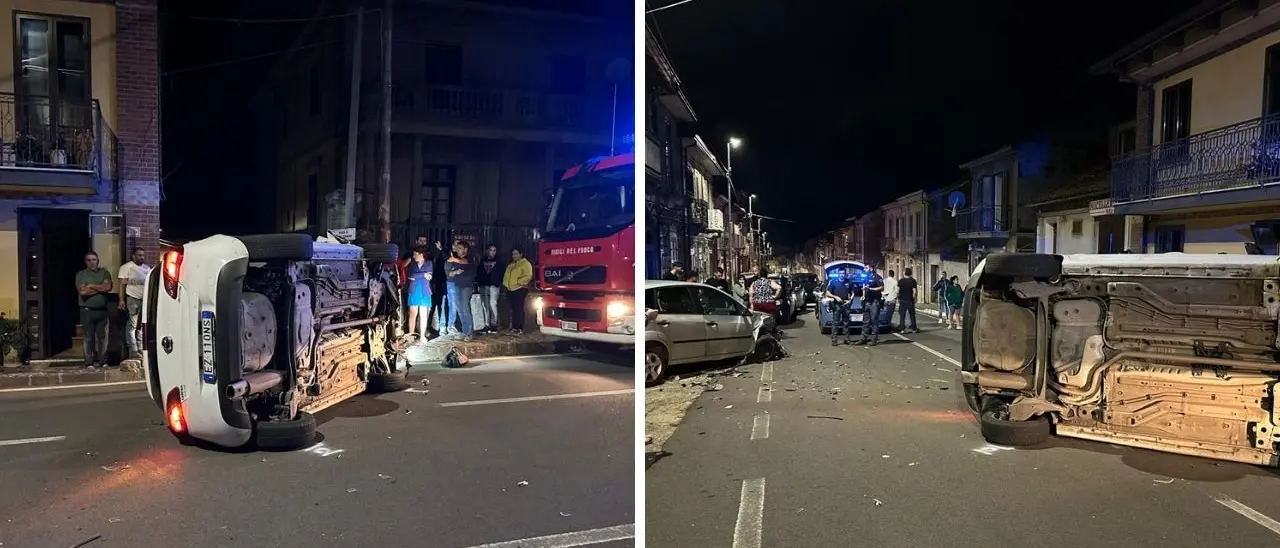 Incidente a Simbario, carambola da brividi ma il giovane coinvolto se la cava senza ferite gravi