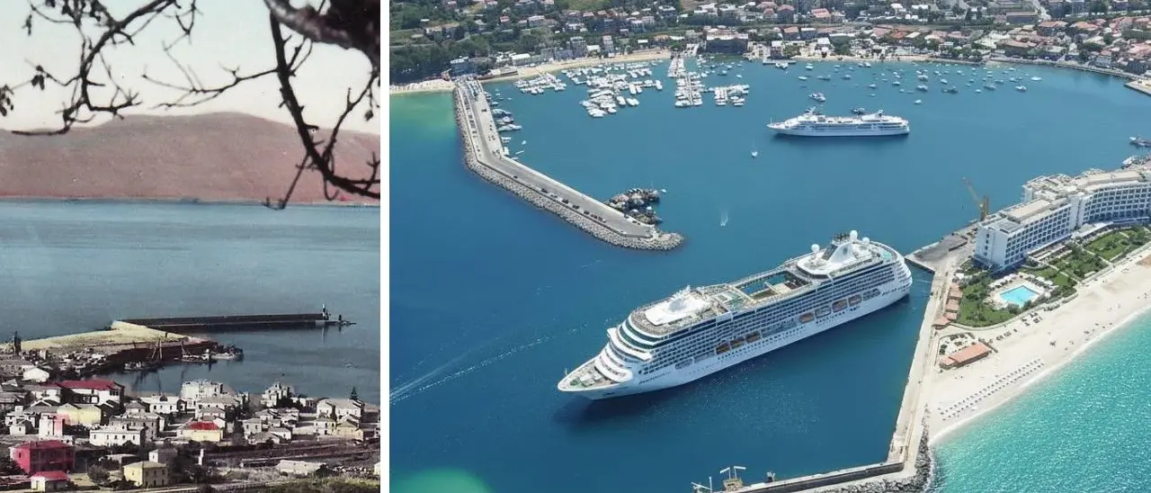 Vibo Marina, da 60 anni con i serbatoi di carburante dove l'intelligenza artificiale immagina le navi da crociera: il sogno sui social