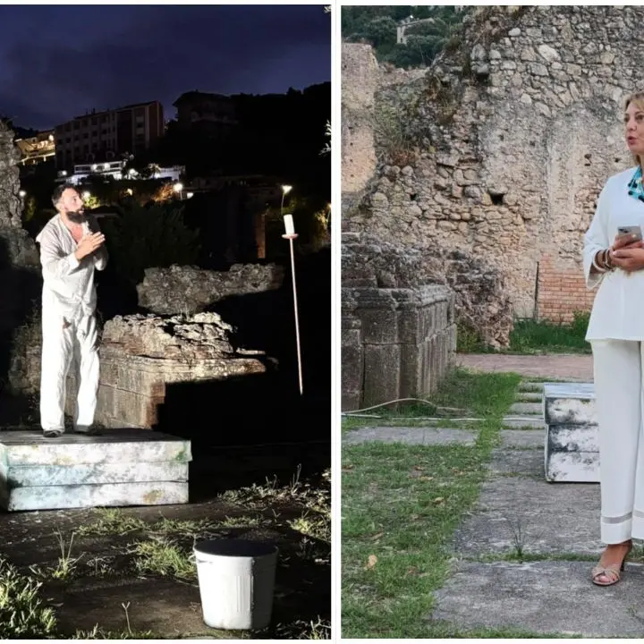 L'ultimo volo di Icaro nel Parco archeologico di Soriano: emozioni in scena. Preta: «Questo è un luogo d'identità e condivisione»