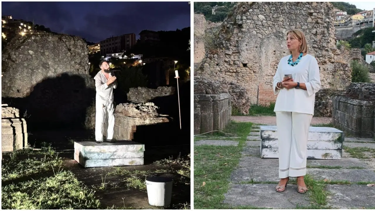 L'ultimo volo di Icaro nel Parco archeologico di Soriano: emozioni in scena. Preta: «Questo è un luogo d'identità e condivisione»