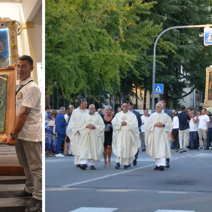 Un ponte di fede e tradizione: il quadro della Madonna della Neve di Zungri in pellegrinaggio a Nova Milanese