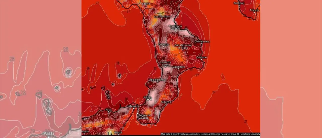 Meteo Vibonese, caldo d'agosto ma è settembre: picchi di 37° e umidità alle stelle, poi da stanotte tutto cambia e arrivano i temporali