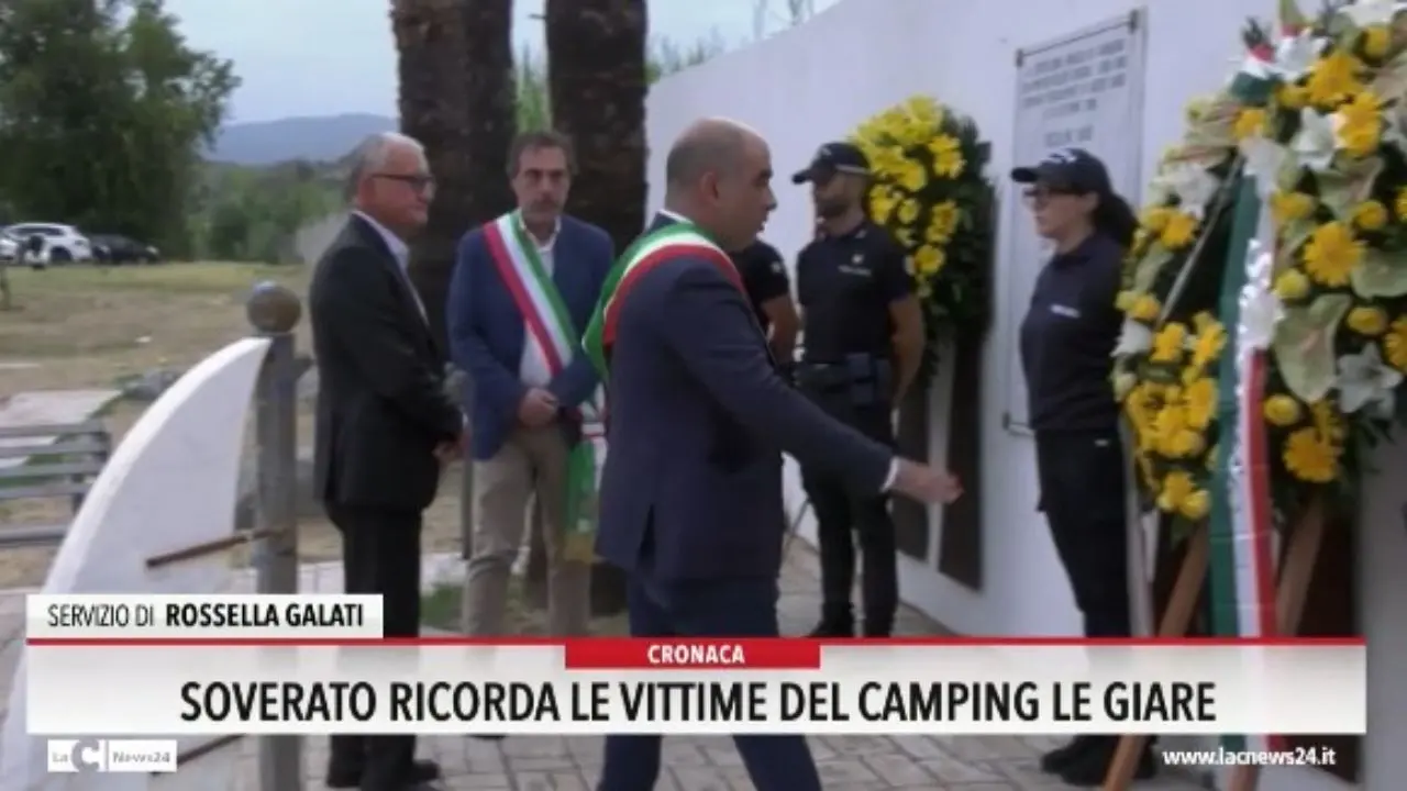 Soverato ricorda le vittime del camping Le Giare