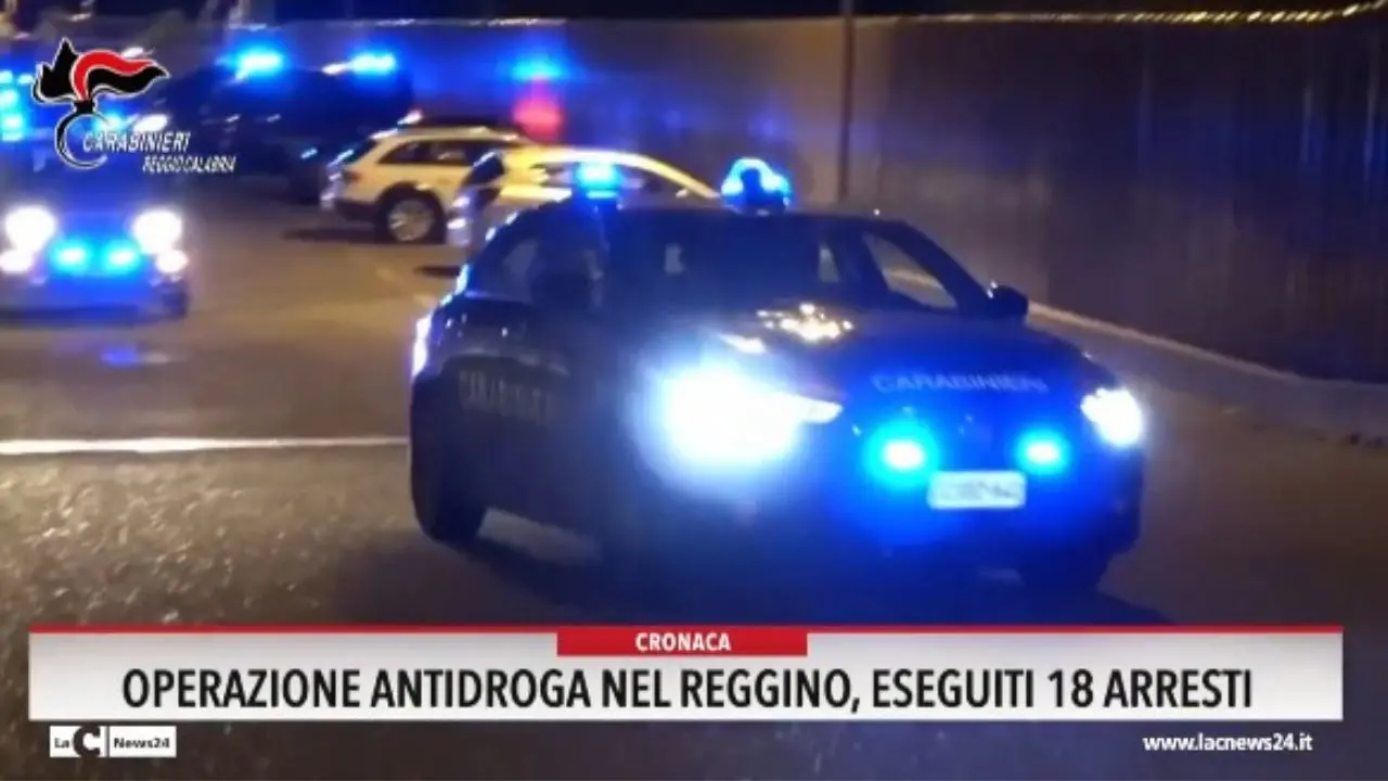 Operazione antidroga nel reggino eseguiti 18 arresti