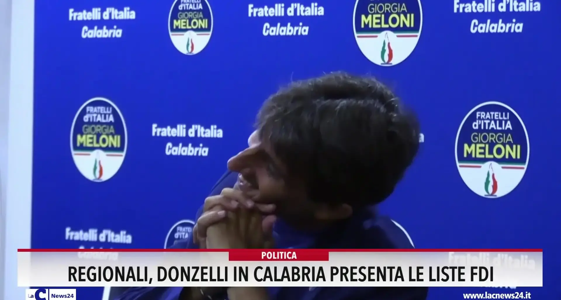 Regionali, Donzelli in Calabria presenta le liste Fdi
