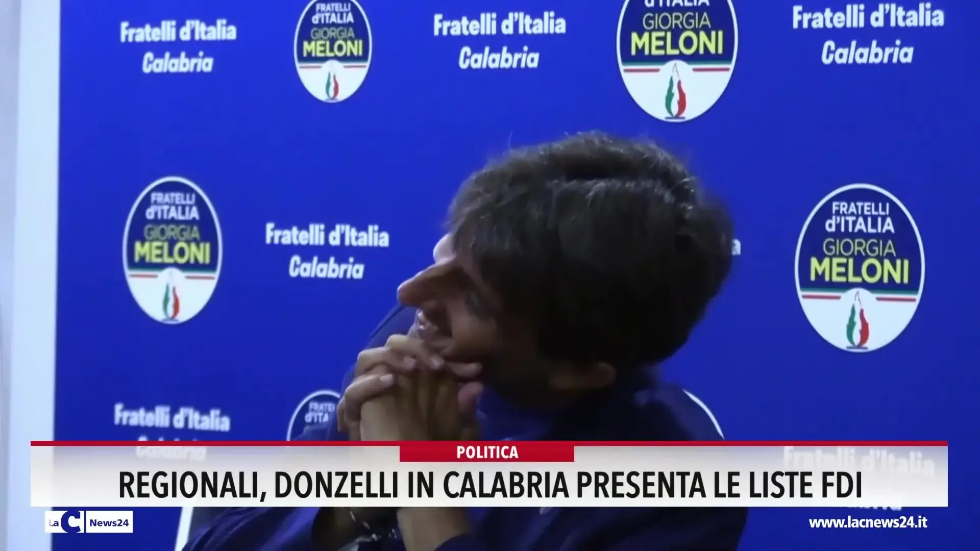 Regionali, Donzelli in Calabria presenta le liste Fdi