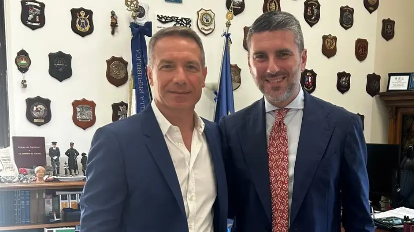 Il procuratore Falvo e il garante Lomonaco