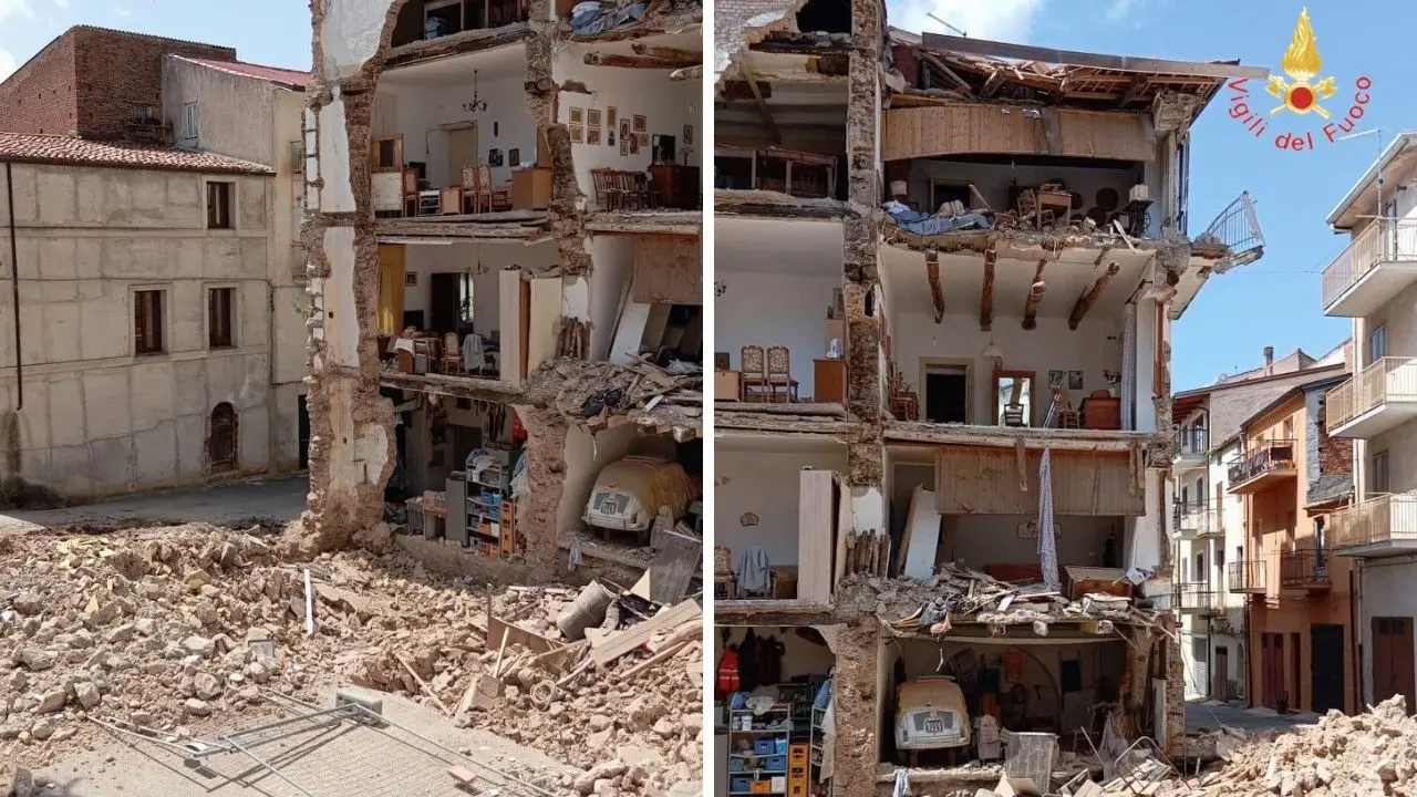 Crollo a Lamezia, attimi di paura tra i residenti per un nuovo cedimento