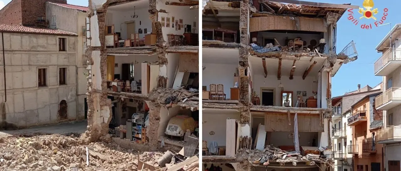 Palazzo crollato a Lamezia, attimi di paura tra i residenti per un nuovo cedimento
