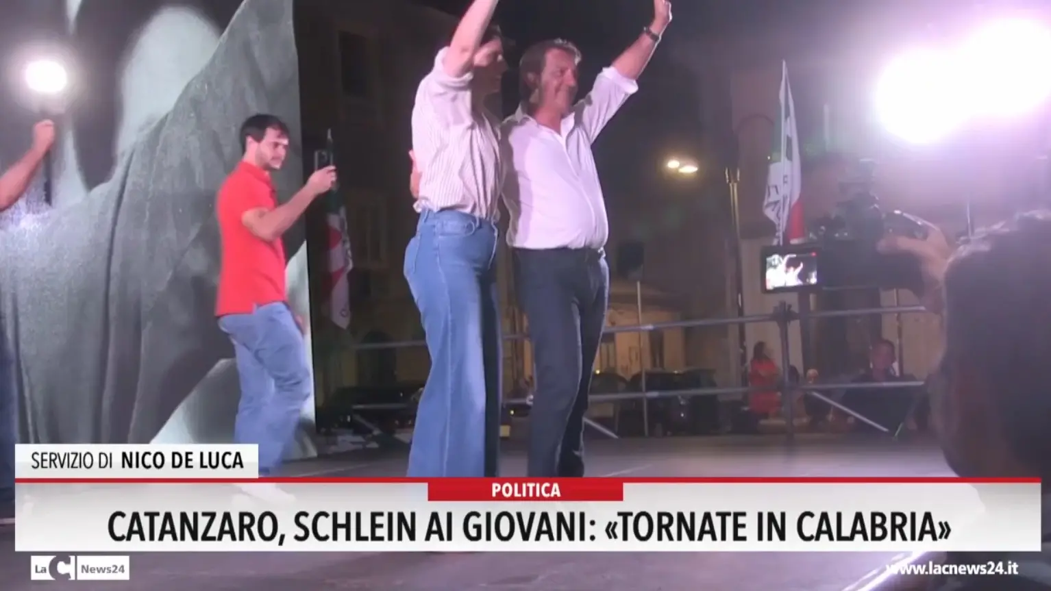 Catanzaro, Schlein ai giovani: «Tornate in Calabria»
