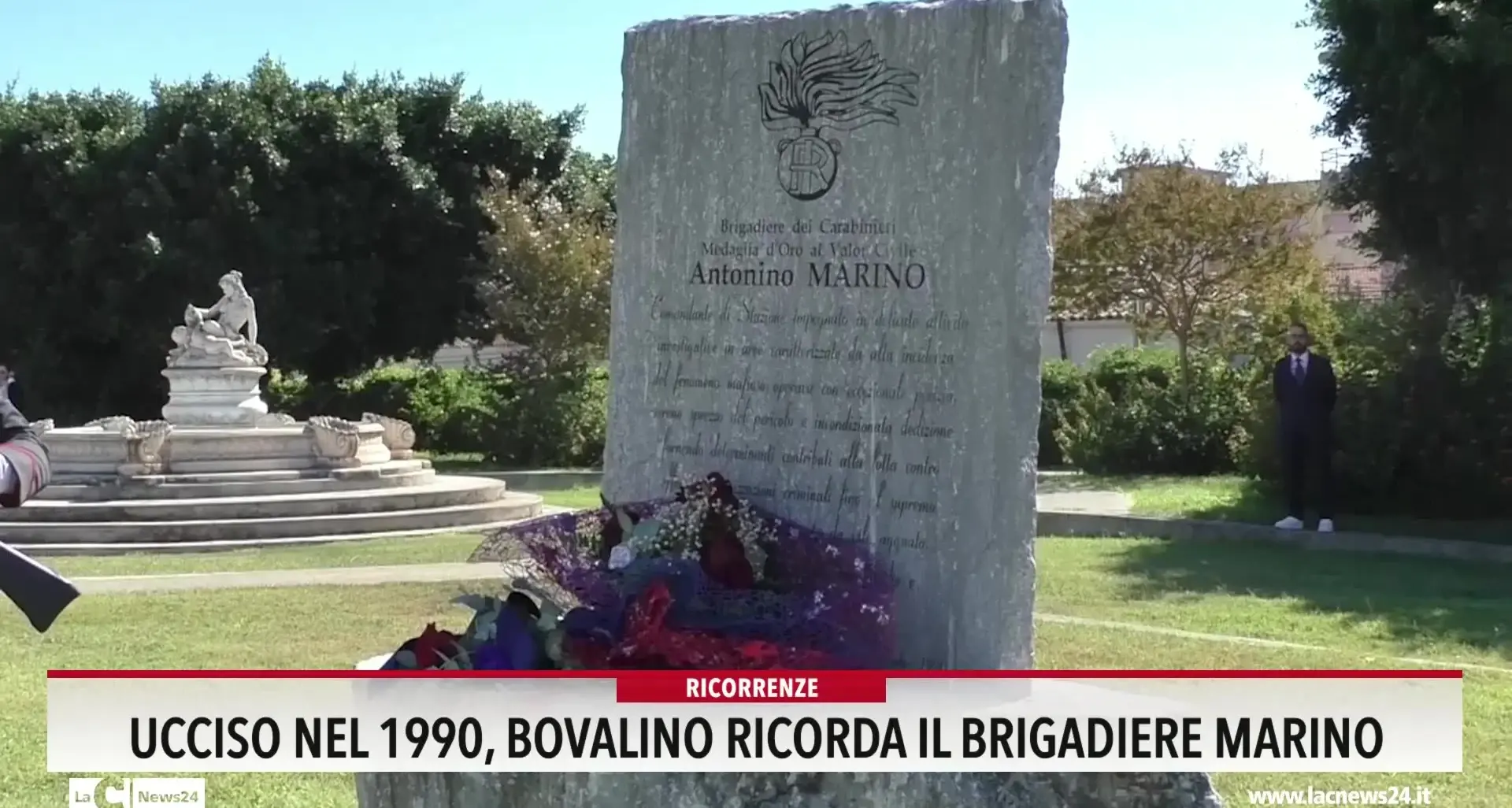 Ucciso nel 1990, Bovalino ricorda il brigadiere Marino