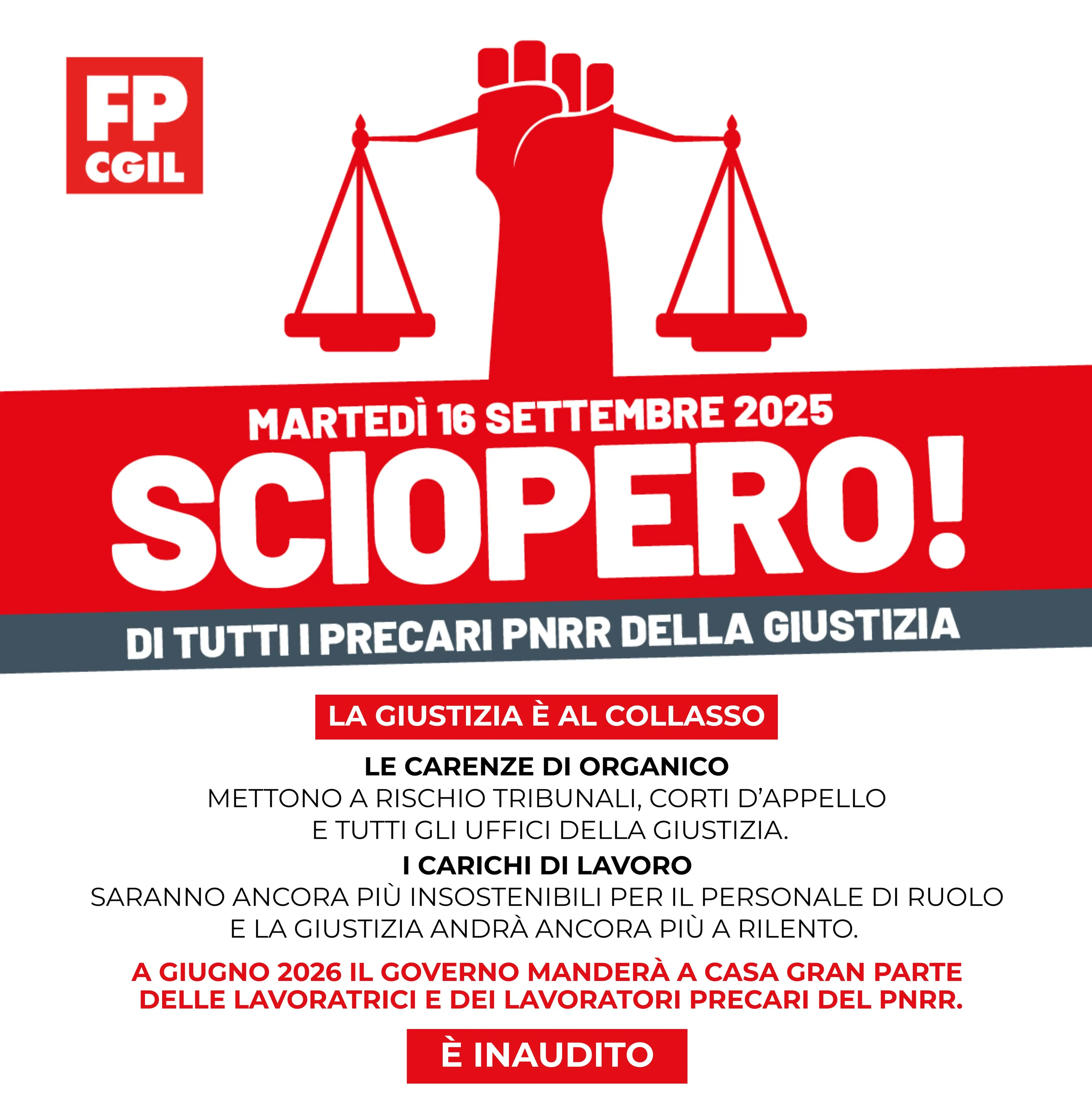 Precari della giustizia in sciopero, in Calabria presidi davanti alle prefetture di Catanzaro, Cosenza e Reggio\n