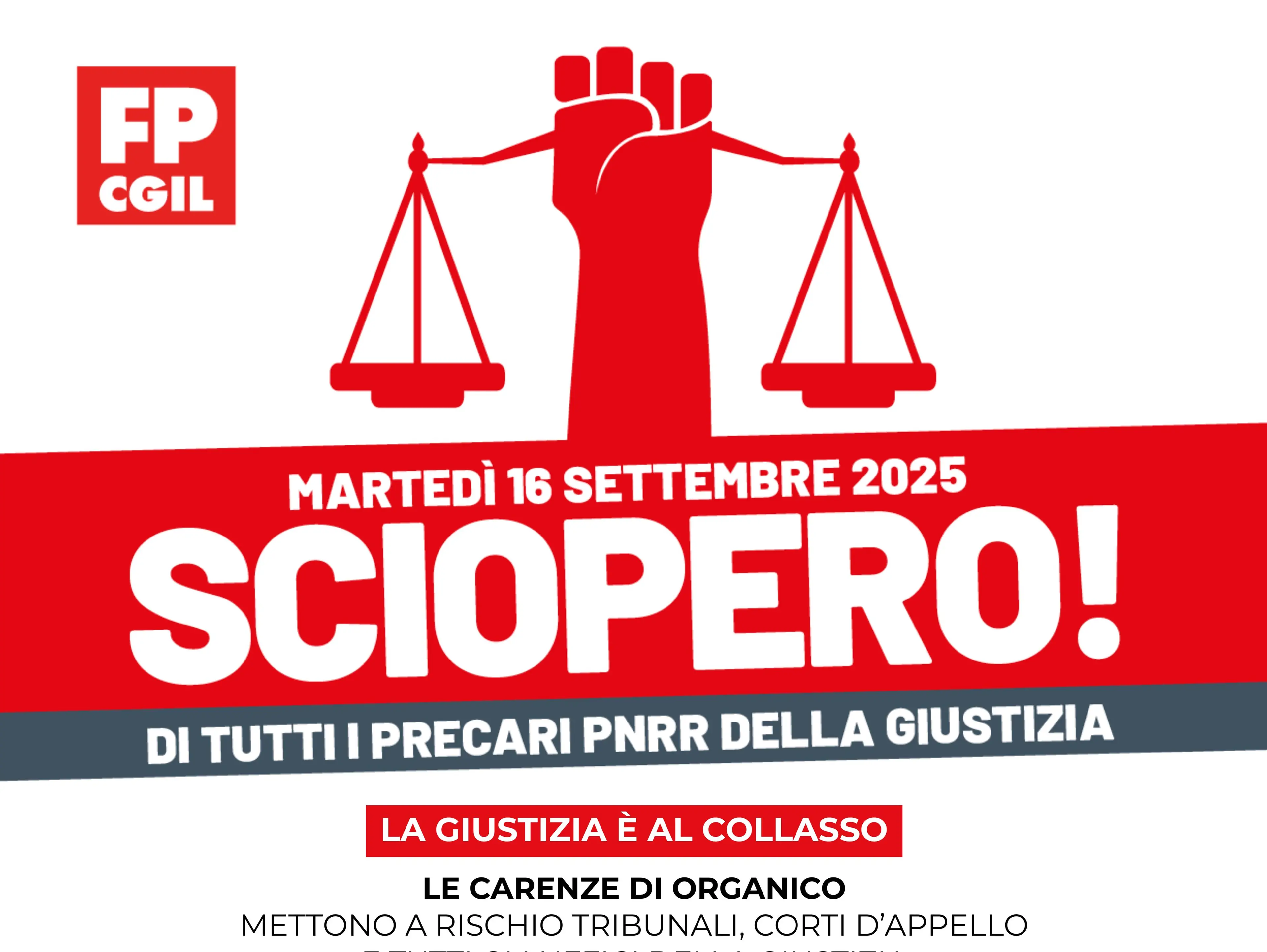 Precari della giustizia in sciopero, in Calabria presidi davanti alle prefetture di Catanzaro, Cosenza e Reggio