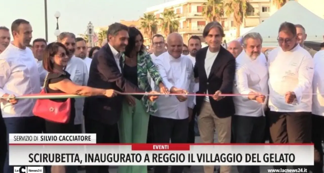 Scirubetta, inaugurato a Reggio il villaggio del gelato