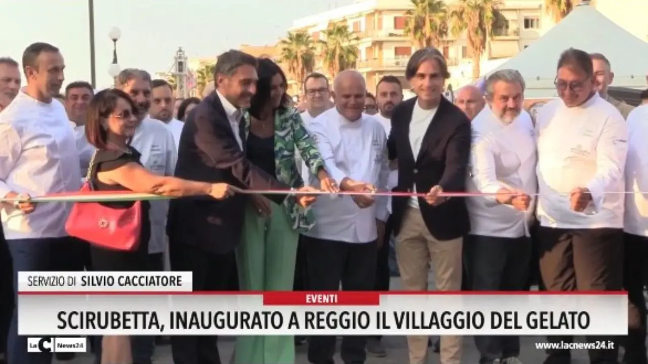 Scirubetta, inaugurato a Reggio il villaggio del gelato