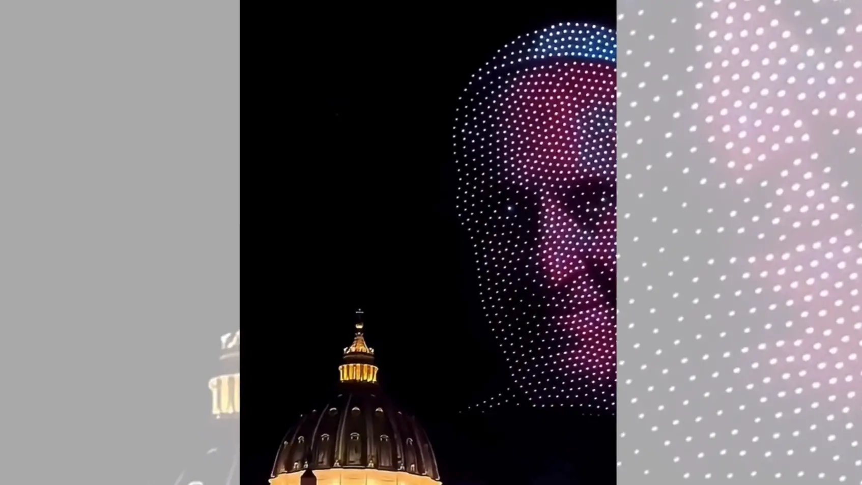 Tremila droni illuminano San Pietro per il concerto \"Grace for the world\"