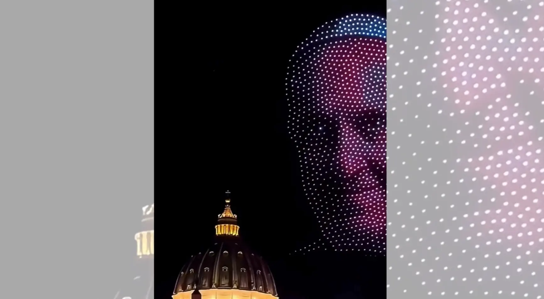 Tremila droni illuminano San Pietro per il concerto \"Grace for the world\"