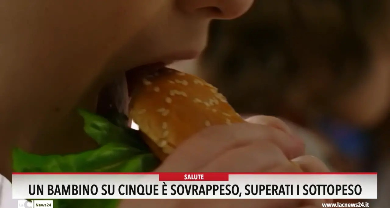 Un bambino su cinque è sovrappeso, superati i sottopeso