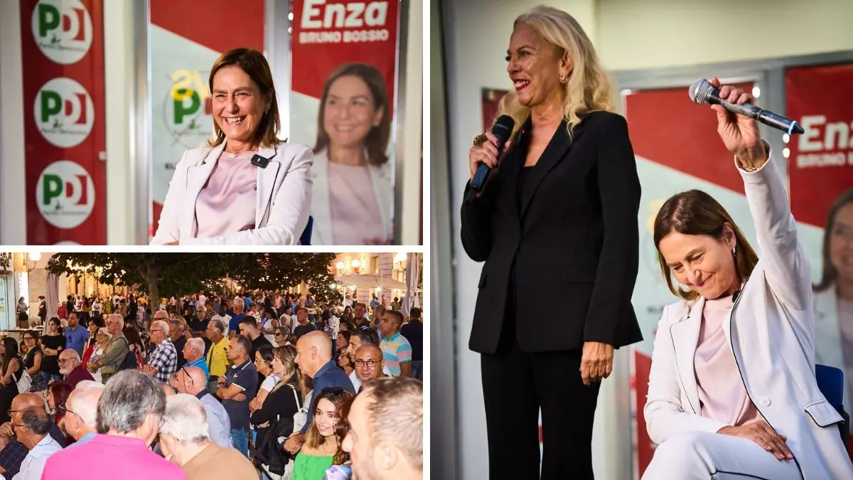 Enza Bruno Bossio insieme alla giornalista Antonella Grippo