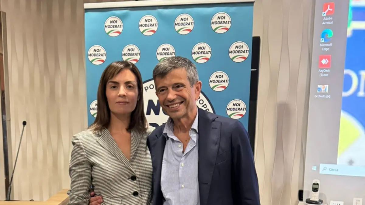 La candidata Cinzia Mauro con Maurizio Lupi