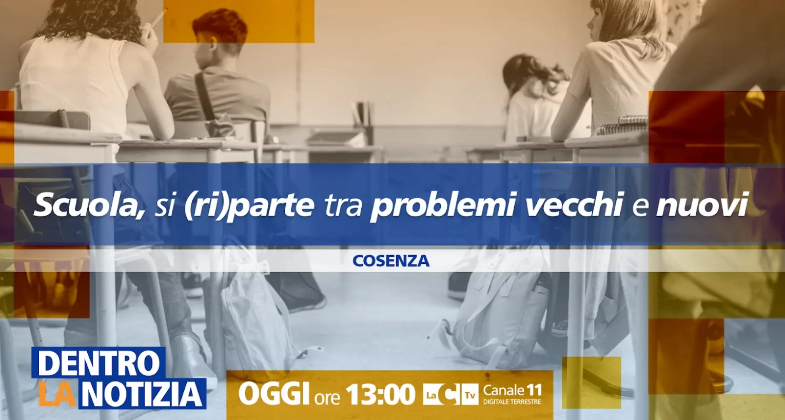 Anno scolastico, si (ri)parte tra problemi vecchi e nuovi: focus a Dentro la notizia\n