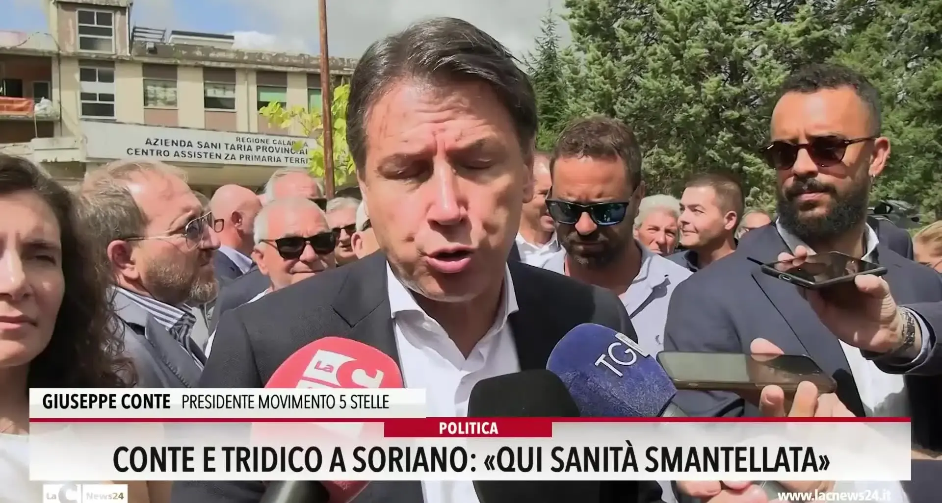 Conte eTtridico a Soriano: Qui sanità smantellata