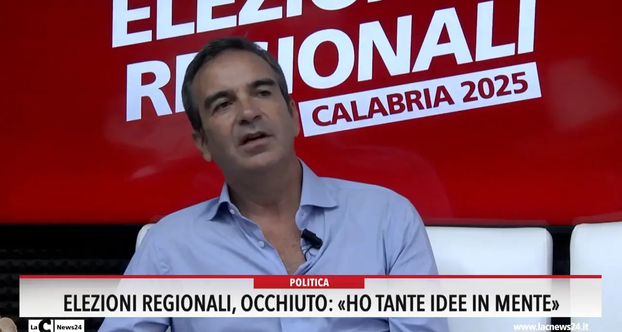 Elezioni regionali, Occhiuto: «Ho tante idee in mente»