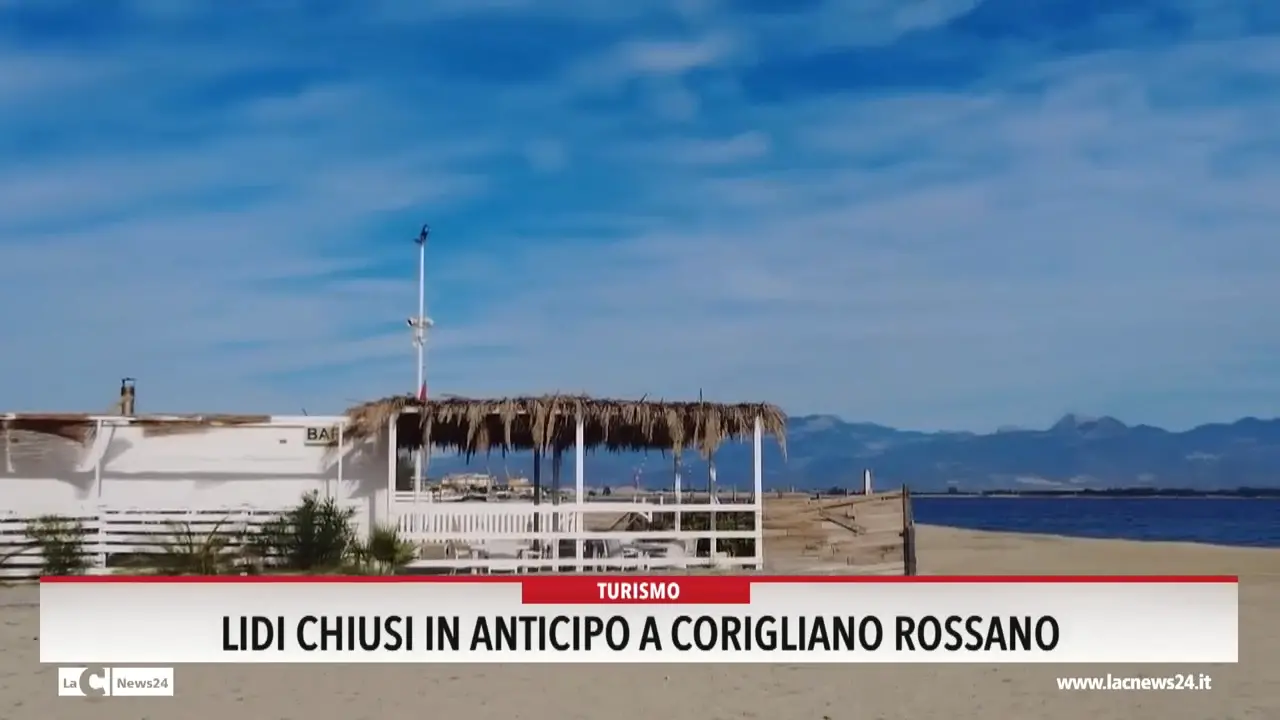 Lidi chiusi in anticipo a Corigliano Rossano
