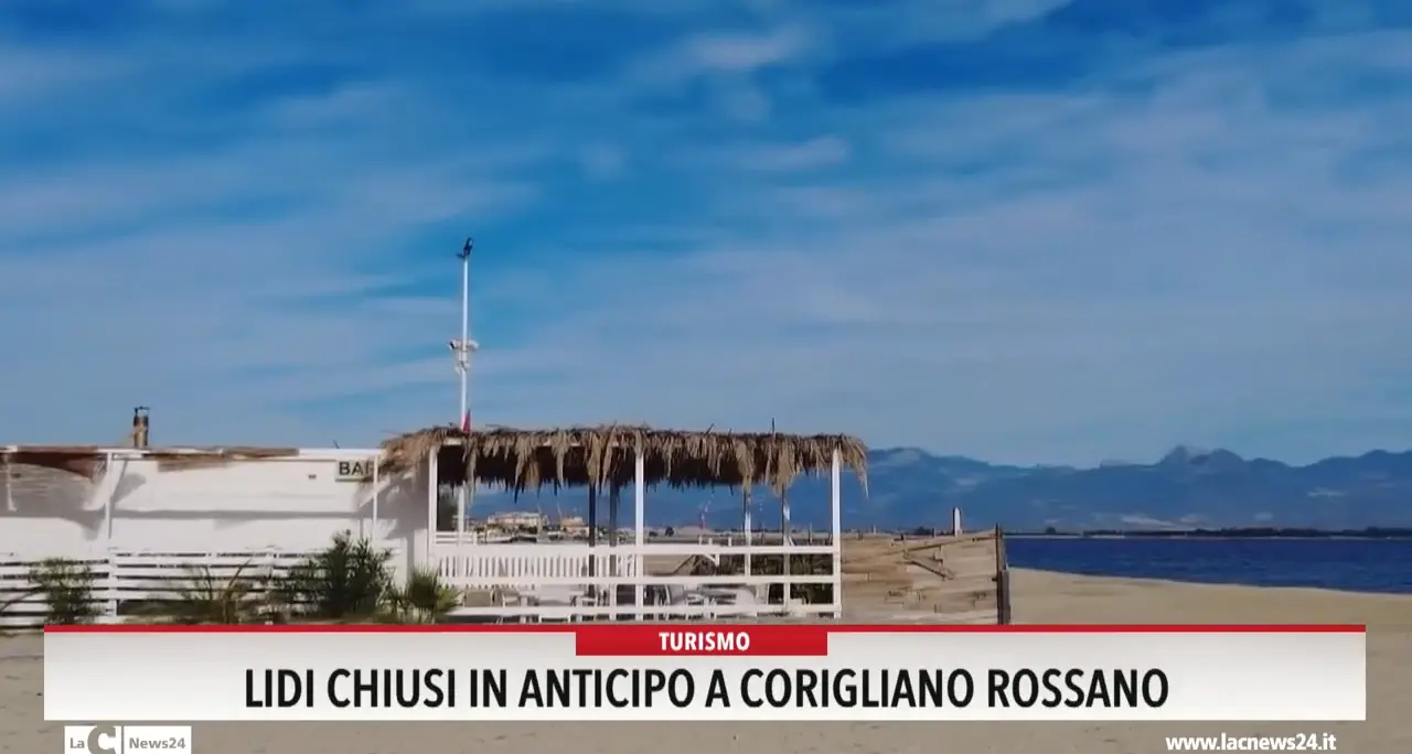 Lidi chiusi in anticipo a Corigliano Rossano