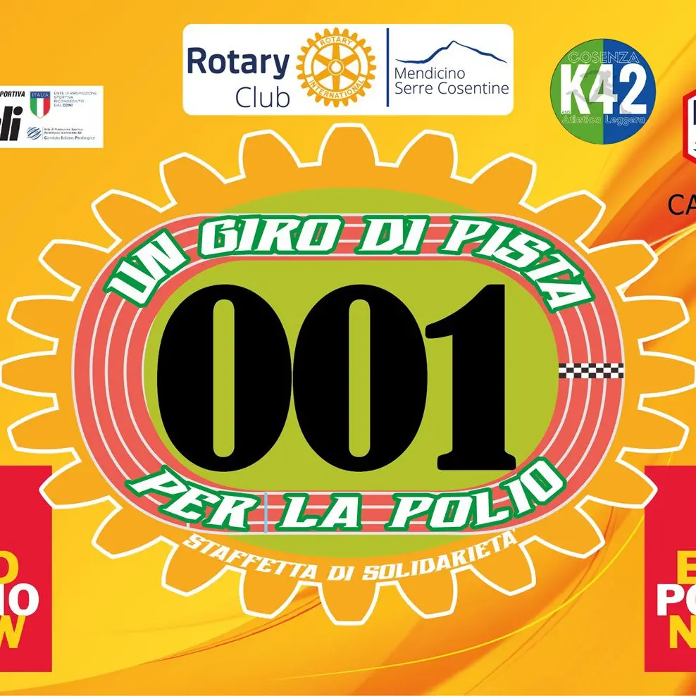 Corsa per la solidarietà a Cosenza, il Rotary scende in pista contro la Polio nel mondo