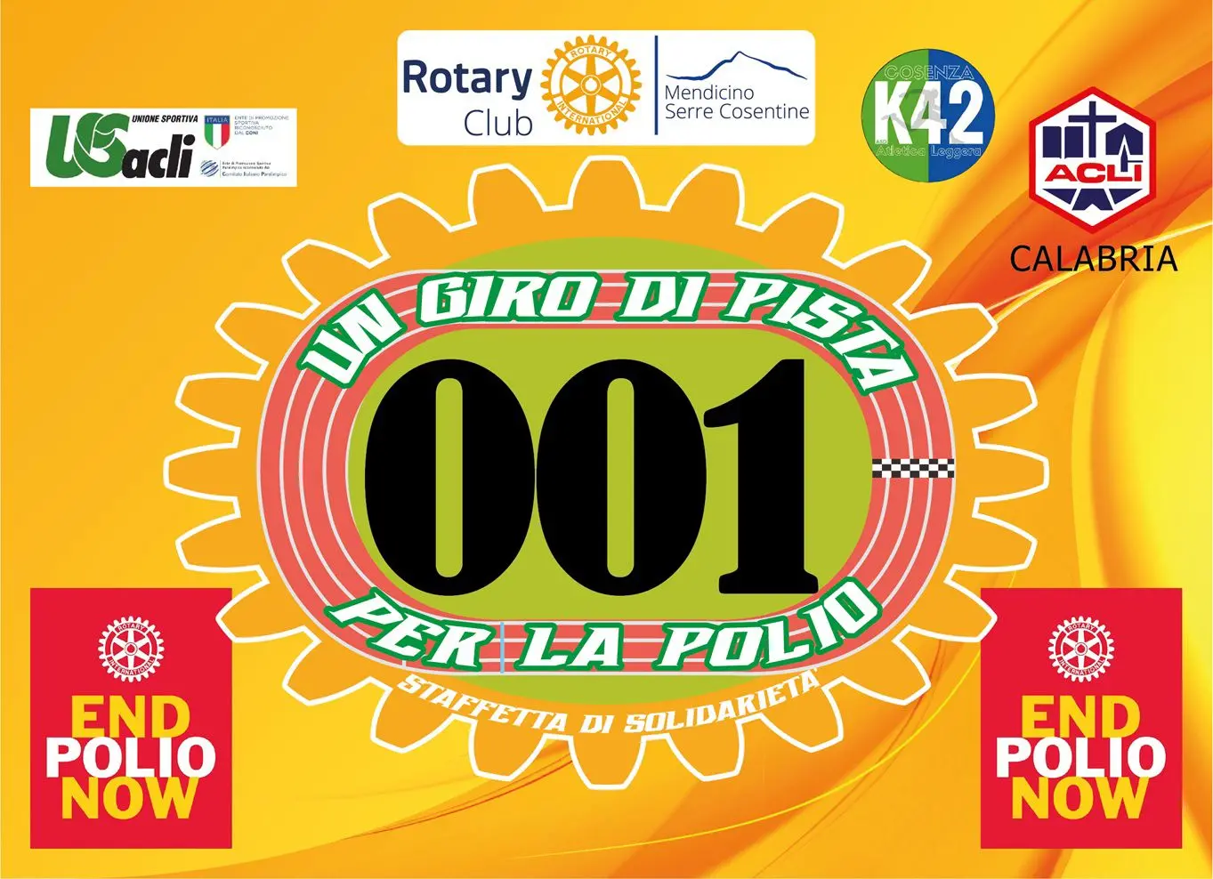 Corsa per la solidarietà a Cosenza, il Rotary scende in pista contro la Polio nel mondo
