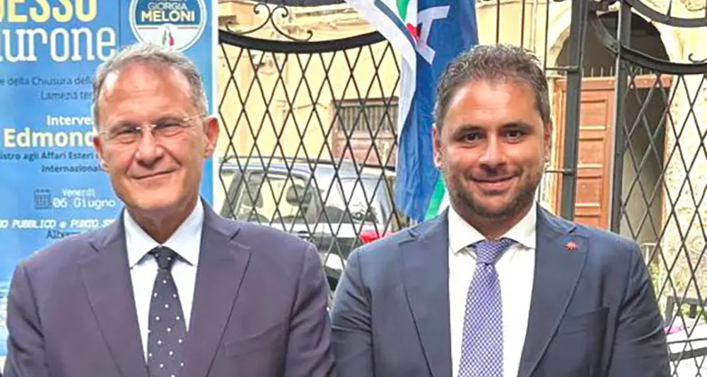 Il viceministro degli Esteri Cirielli\u00A0a Catanzaro Lido per un convegno di Fdi. Montuoro: «Grazie per la vicinanza»\n