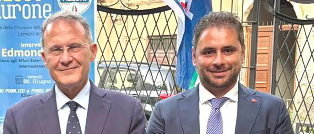 Il viceministro degli Esteri Cirielli\u00A0a Catanzaro Lido per un convegno di Fdi. Montuoro: «Grazie per la vicinanza»\n