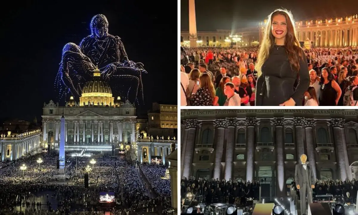 Al concerto per la pace con Andrea Bocelli anche la giovane cantante calabrese Antea: «Momento unico»