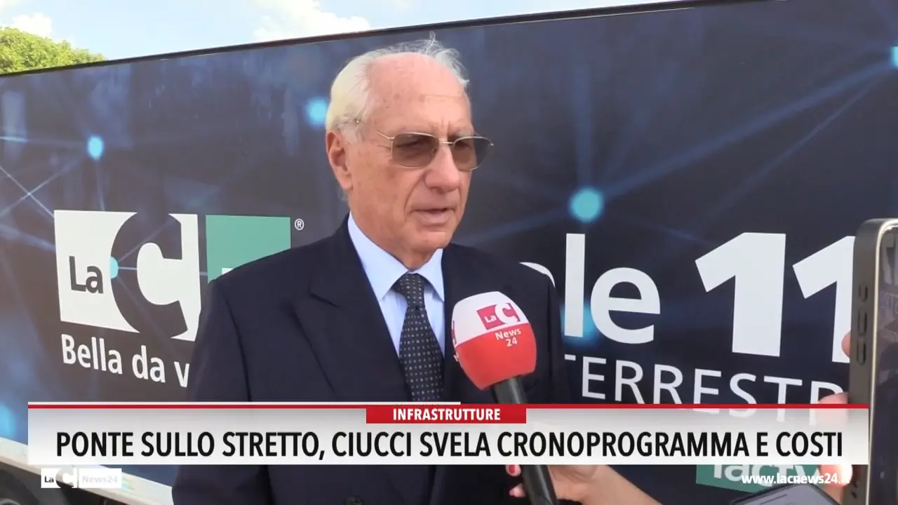 Ponte sullo Stretto, Ciucci svela cronoprogramma e costi