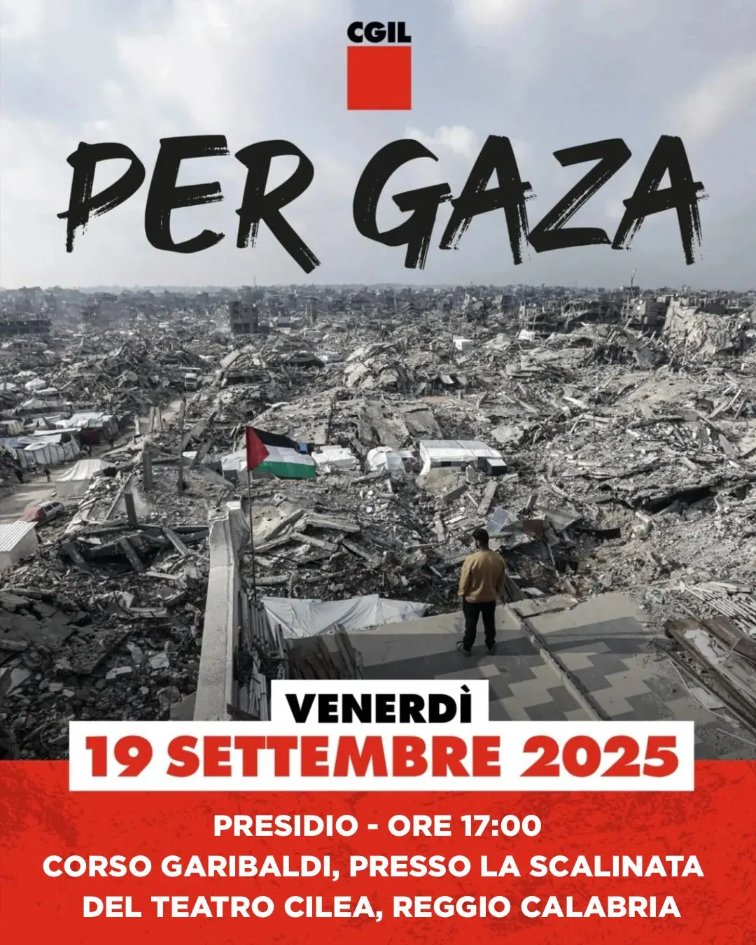 La Cgil a sostegno di Gaza, scioperi e manifestazioni in Calabria: «Il Governo prenda una posizione chiara»\n