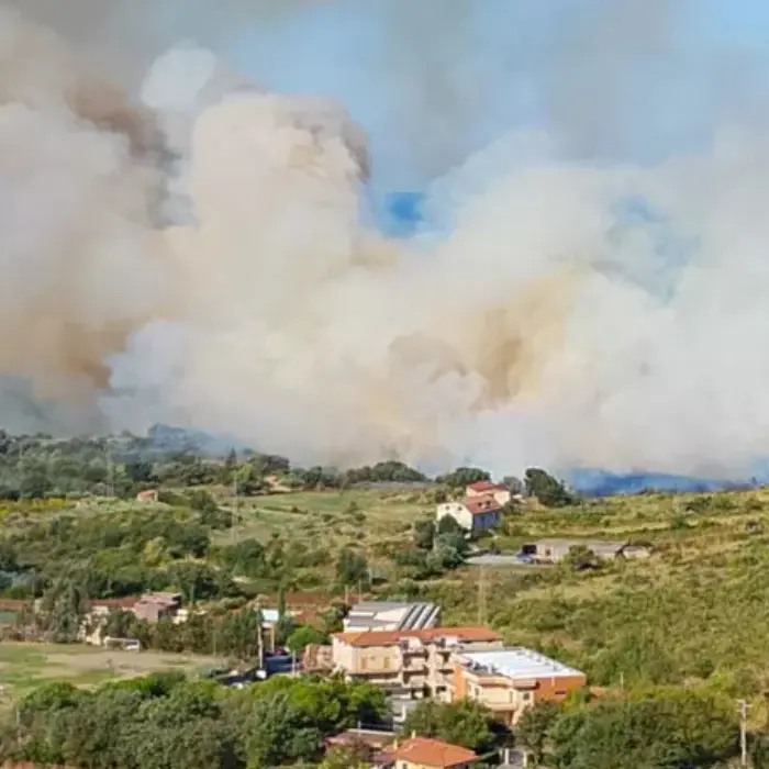 Vasto incendio a Santa Domenica Talao, scuole evacuate e strade chiuse: le fiamme\u00A0vicino a un distributore di carburante\n