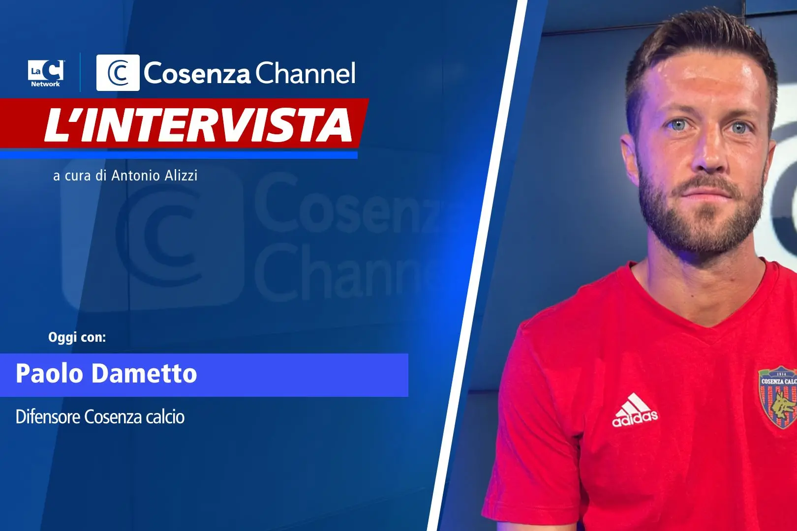 Paolo Dametto intervistato negli studi di Cosenza Channel