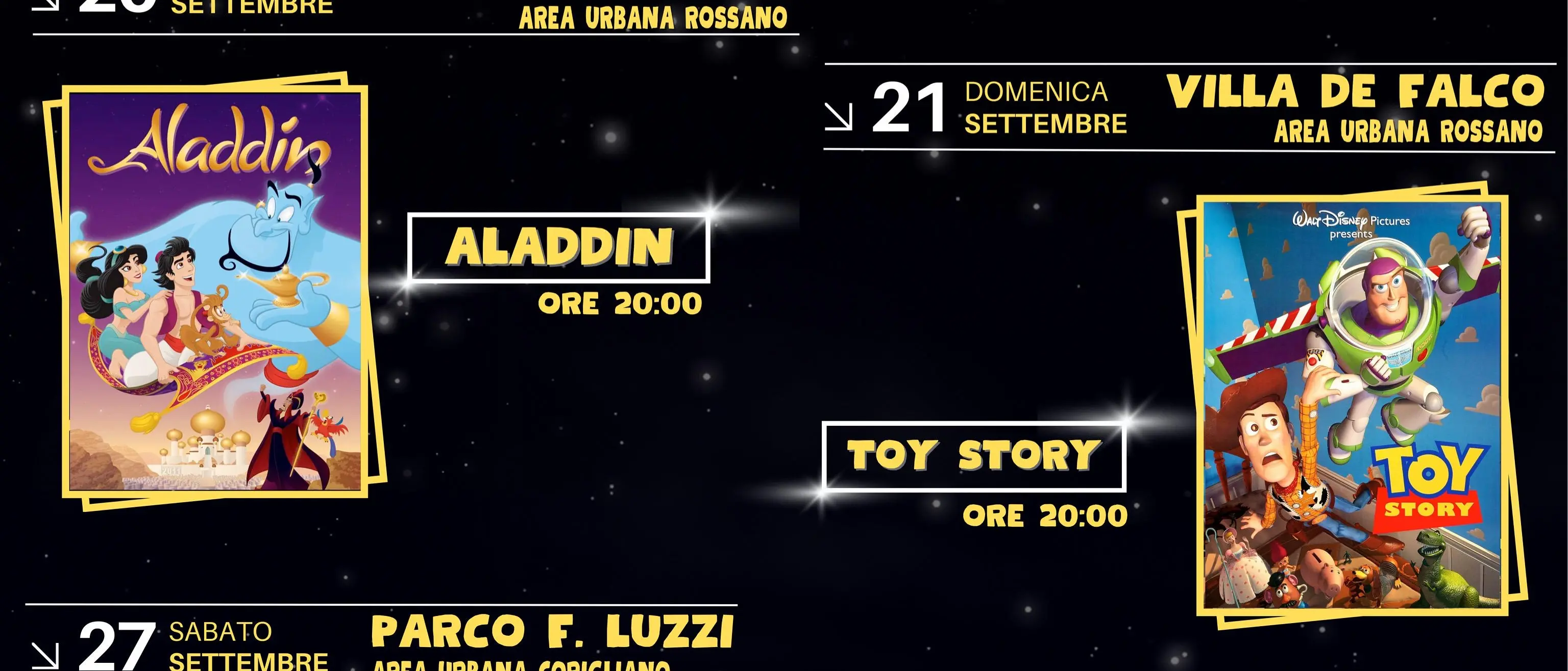 Popcorn Village anima i parchi di Corigliano-Rossano con cinema, musica e magia\n