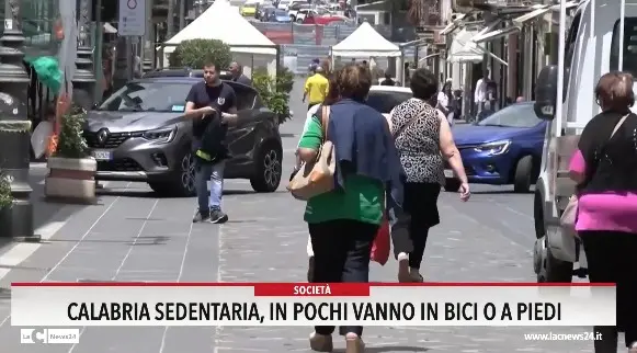 Calabria sedentaria, in pochi vanno in bici o a piedi