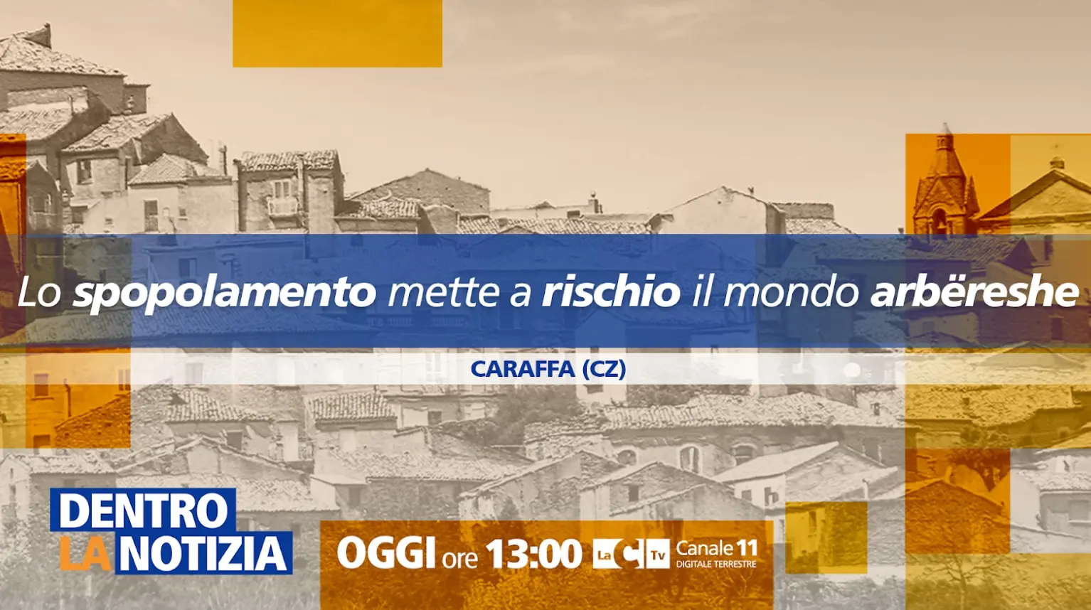 In Calabria lo spopolamento mette a rischio il mondo arbëreshë: focus a Dentro la notizia\n