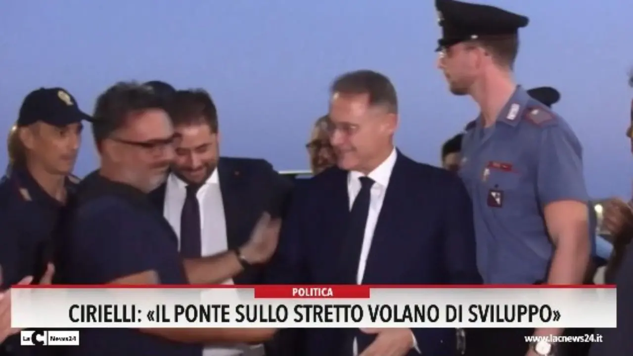 Cirelli: «Il Ponte sullo Stretto volano di sviluppo»