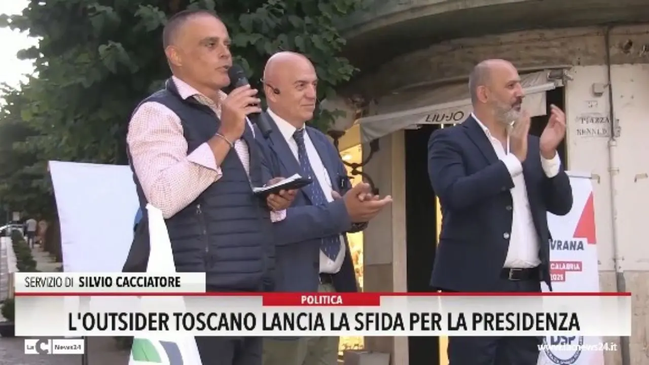 L'outsider Toscano lancia la sfida per la presidenza