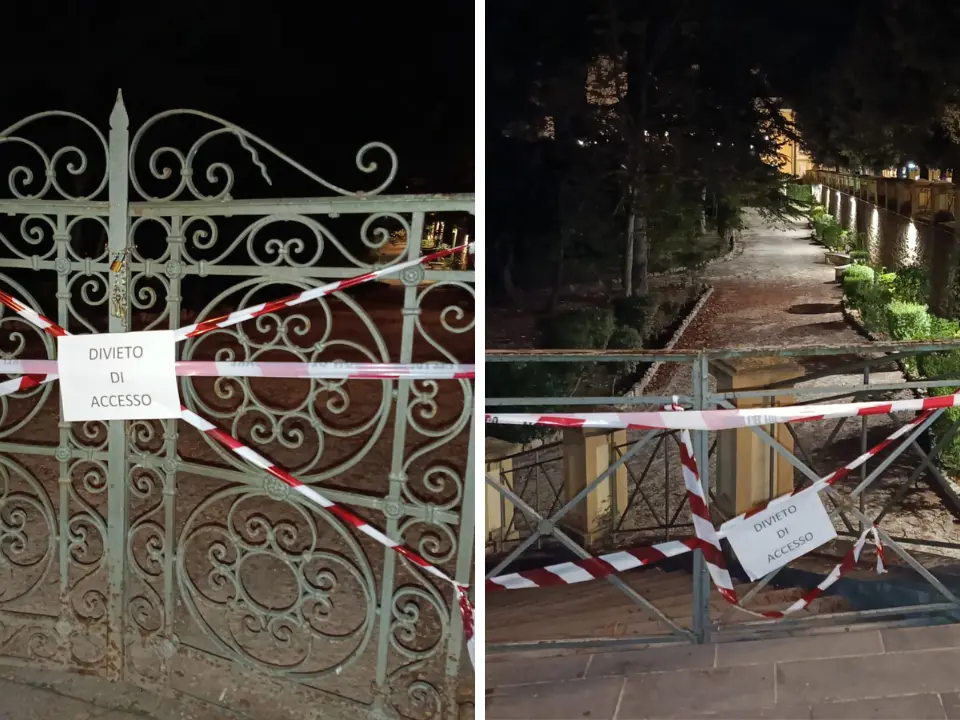 Sigilli alla Villa comunale di Vibo: la polizia locale chiude l’area verde per prevenire incidenti