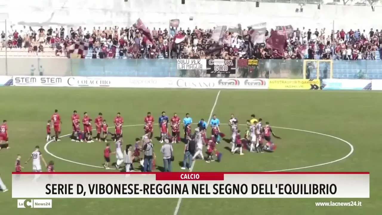 Serie D, Vibonese-Reggina nel segno dell'equilibrio