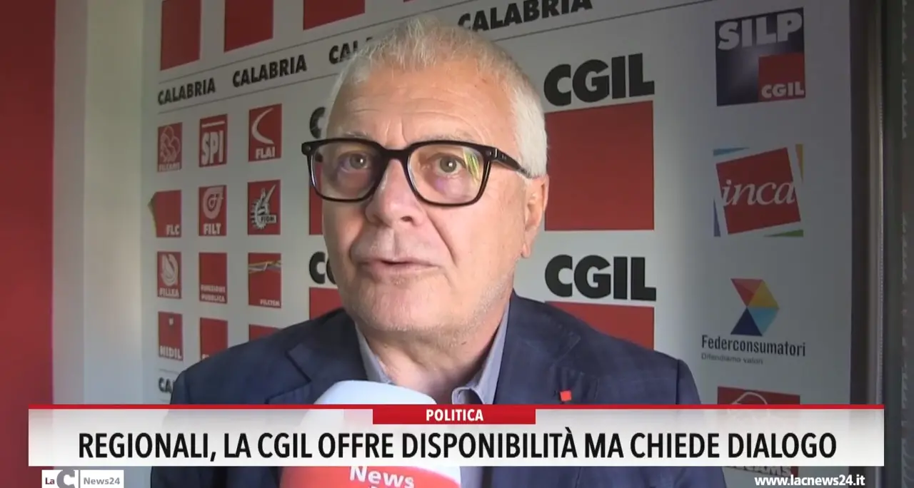 Regionali, la Cgil offre disponibilità ma chiede dialogo